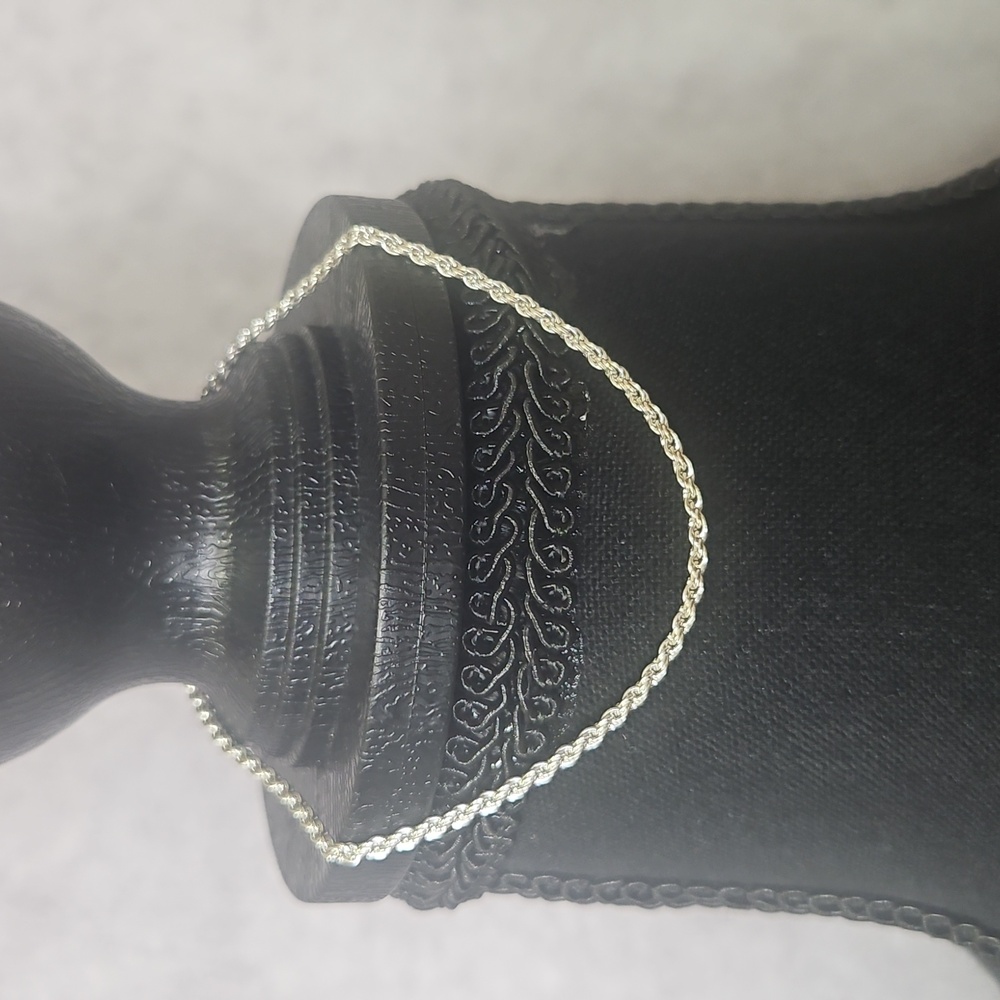 Silver Braided Rope Chain Anklet/Ankle Bracelet